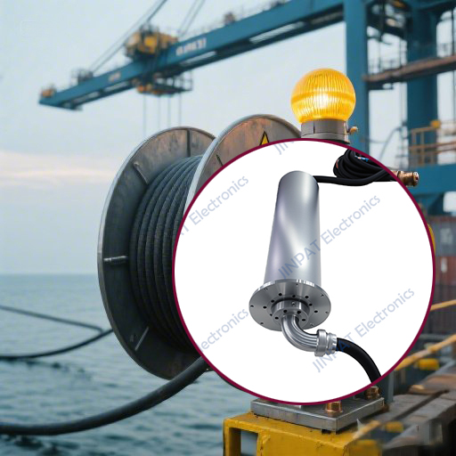 High-Voltage Hybrid Slip Ring for Cable Reels – Marine-Grade Design with Optical Fiber Integration