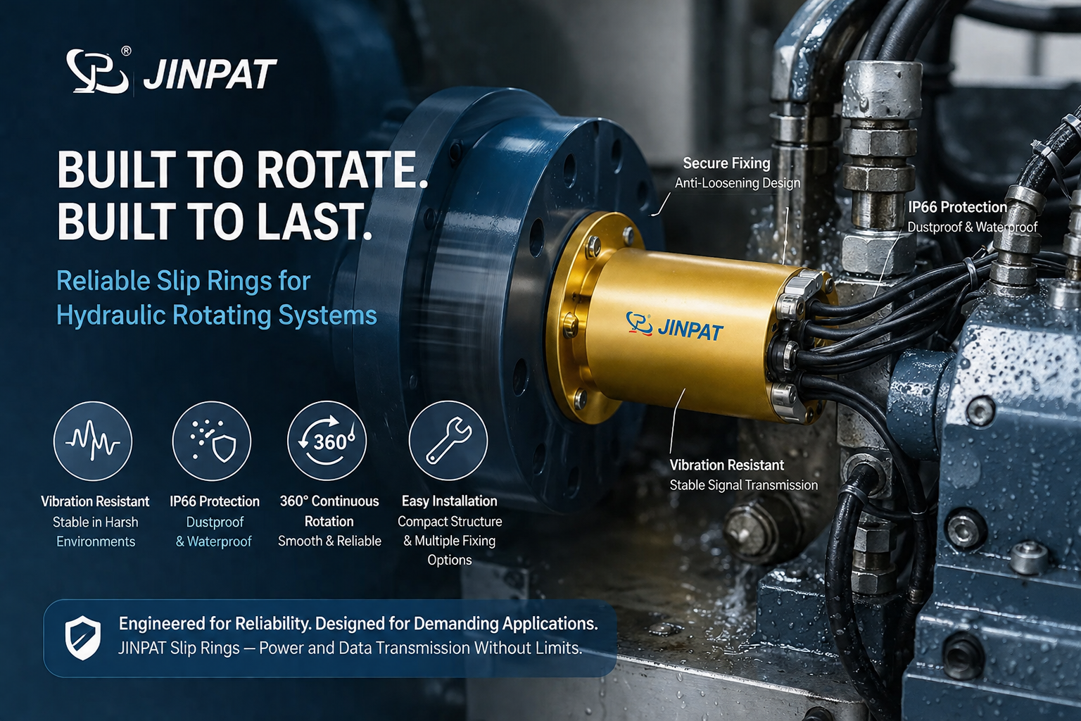 JINPAT Custom Slip Rings for Drilling Rigs in Middle East Oilfield Applications